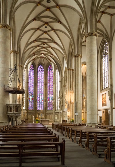 White and brown chapel
